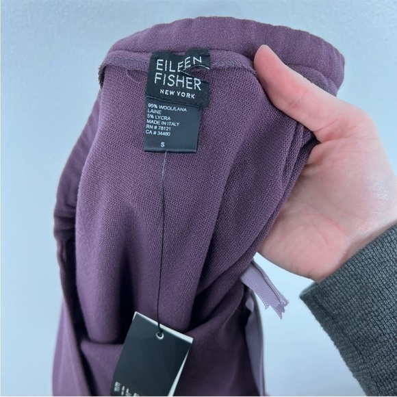 NEW NWT | Eileen Fisher | Wool Mauve Maroon Purple Midi Maxi Skirt | Size Small - Picture 4 of 9